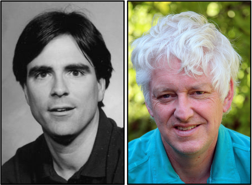 A photo of Randy Pausch and Peter Norvig